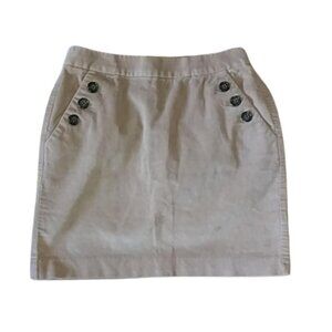 Banana Republic Maroon Corduroy Mini Skirt 0